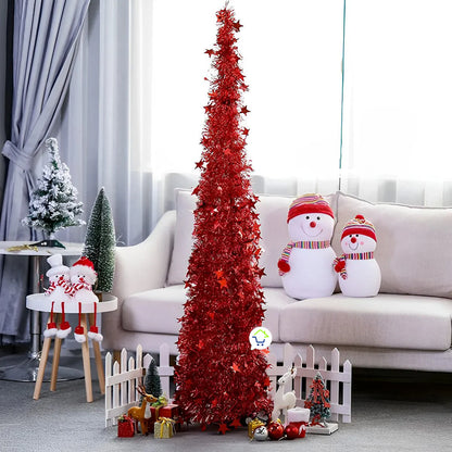 Árbol de navidad plegable con campanitas 🎄🎅