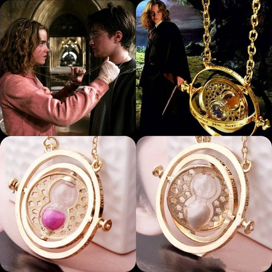 Collar reloj de arena - Giratiempo Harry Potter