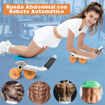 Rueda abdominal de rebote automático - abdomen perfecto!