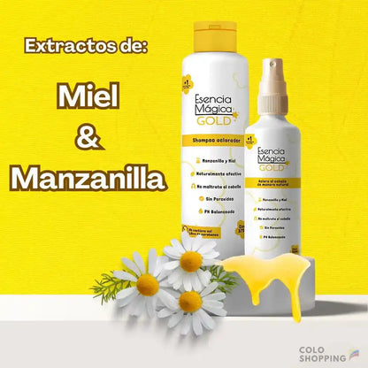 Kit Shampoo Aclarador Infantil  + Spray Aclarador GRATIS de Regalo 🎁 SIN PERÓXIDO, SAL Y PARABENOS