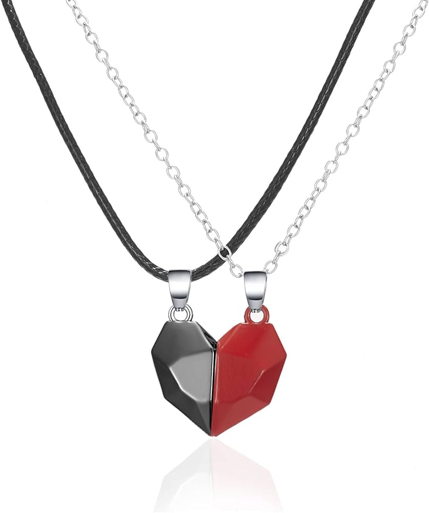 Collares de conexión para parejas - corazón magnético