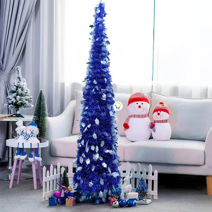 Árbol de navidad plegable con campanitas 🎄🎅