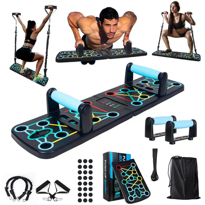 Tu Gimnasio Portátil 😱🔥 Tablero con bandas elásticas 😱🔥