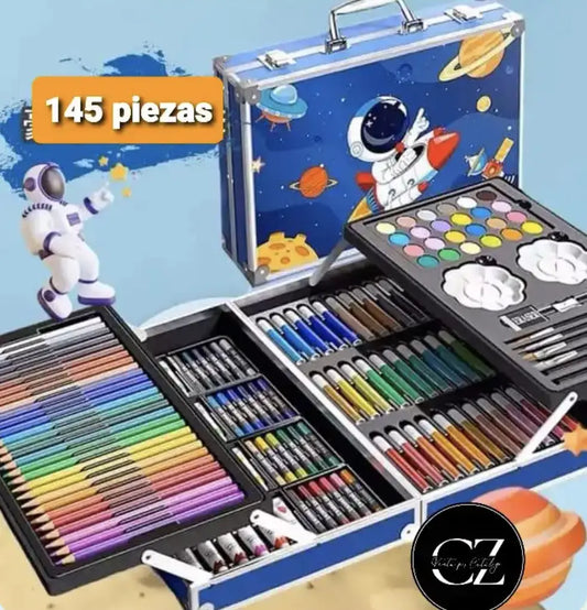 ¡SUPER PROMO! SET DE ARTE EN MALETA POR 145 PIEZAS 😱🔥