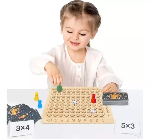 Tablero de multiplicar MONTESSORI - Aprende y diviértete!