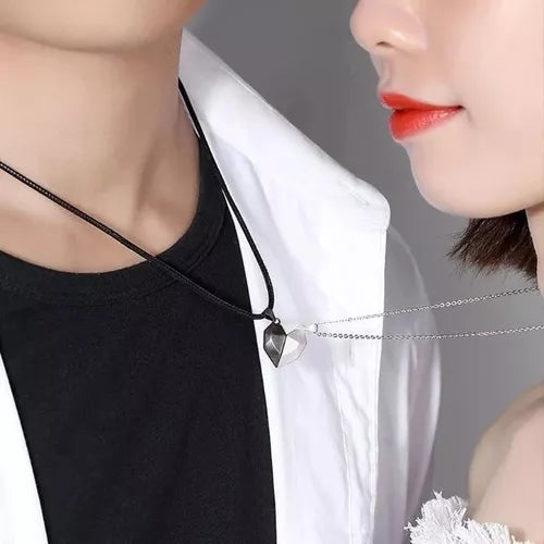 Collares de conexión para parejas - corazón magnético