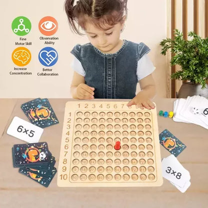 Tablero de multiplicar MONTESSORI - Aprende y diviértete!