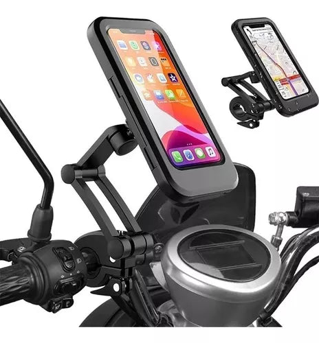 Soporte para celular impermeable para moto/bicicleta