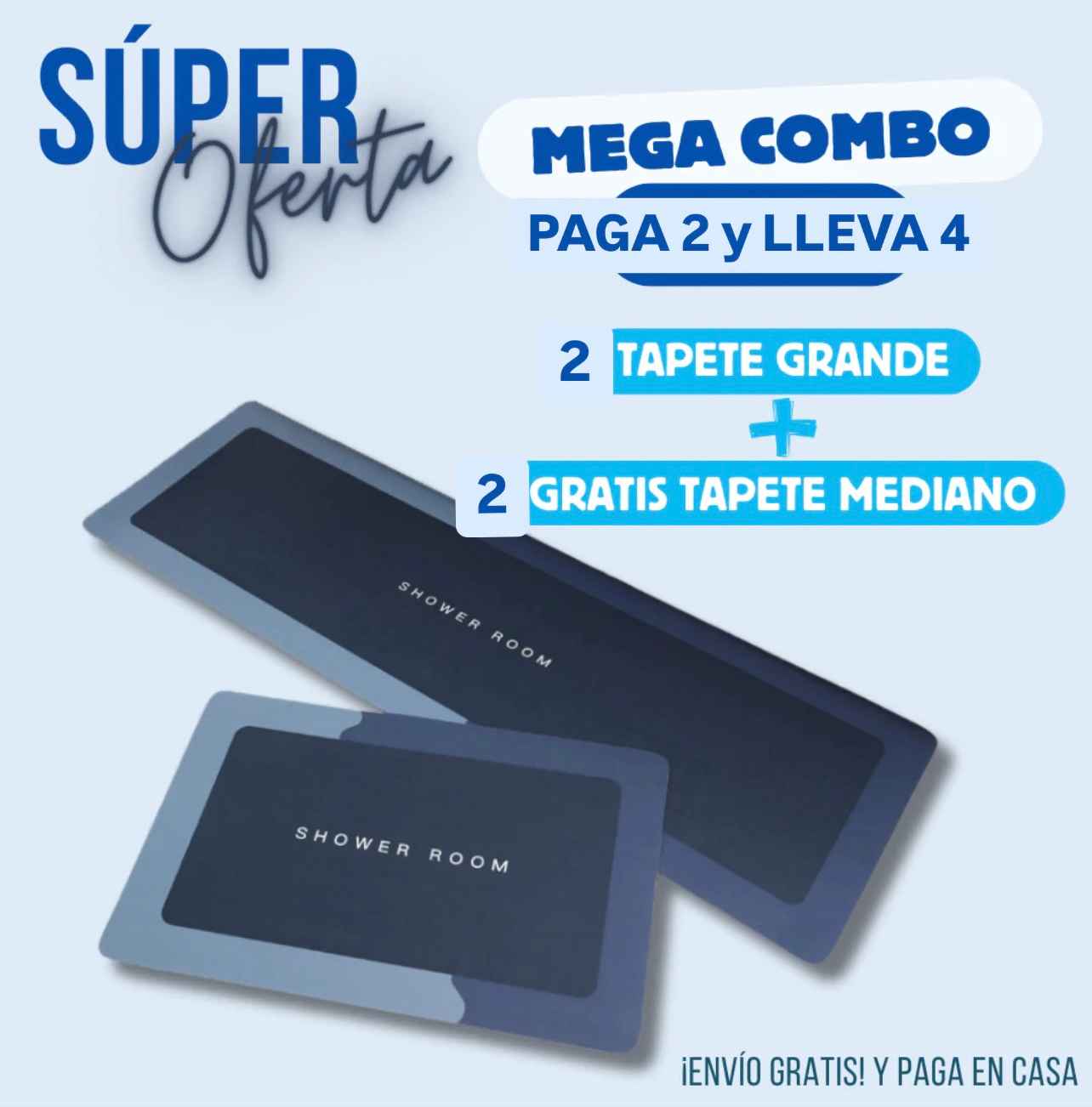 Tapetes superabsorbentes 😱🔥 PAGA 2 Y LLEVA 4 😱🔥