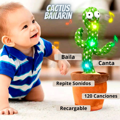 Cactus bailarín de estimulación temprana para niños