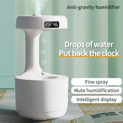 Humidificador y difusor antigravedad con efecto visual contracorriente