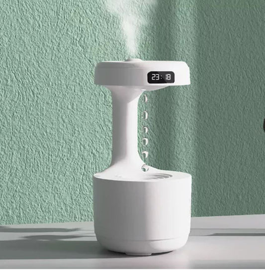 Humidificador y difusor antigravedad con efecto visual contracorriente