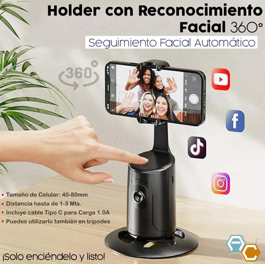 Holder con seguimiento facial - Crea contenido viral!